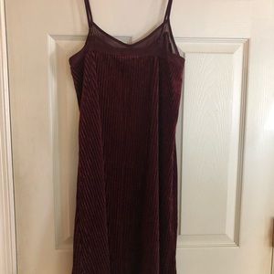 Velvet Ribbed Dress